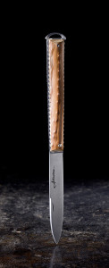 Artzaina, couteau de poche basque en néflier scarifié. 